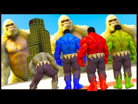 TEAM HULK VS KING KONG (George Rampage) - EPIC BATTLE