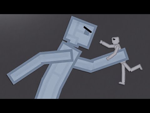 Giant Robot vs People in People Playground