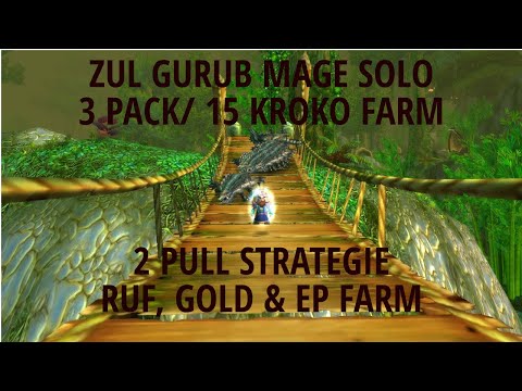 Mage Solo Zul Gurub Farm on 2 Pulls | 3x5 Crocodiles | Mage Zul Gurub German Guide WoW Classic