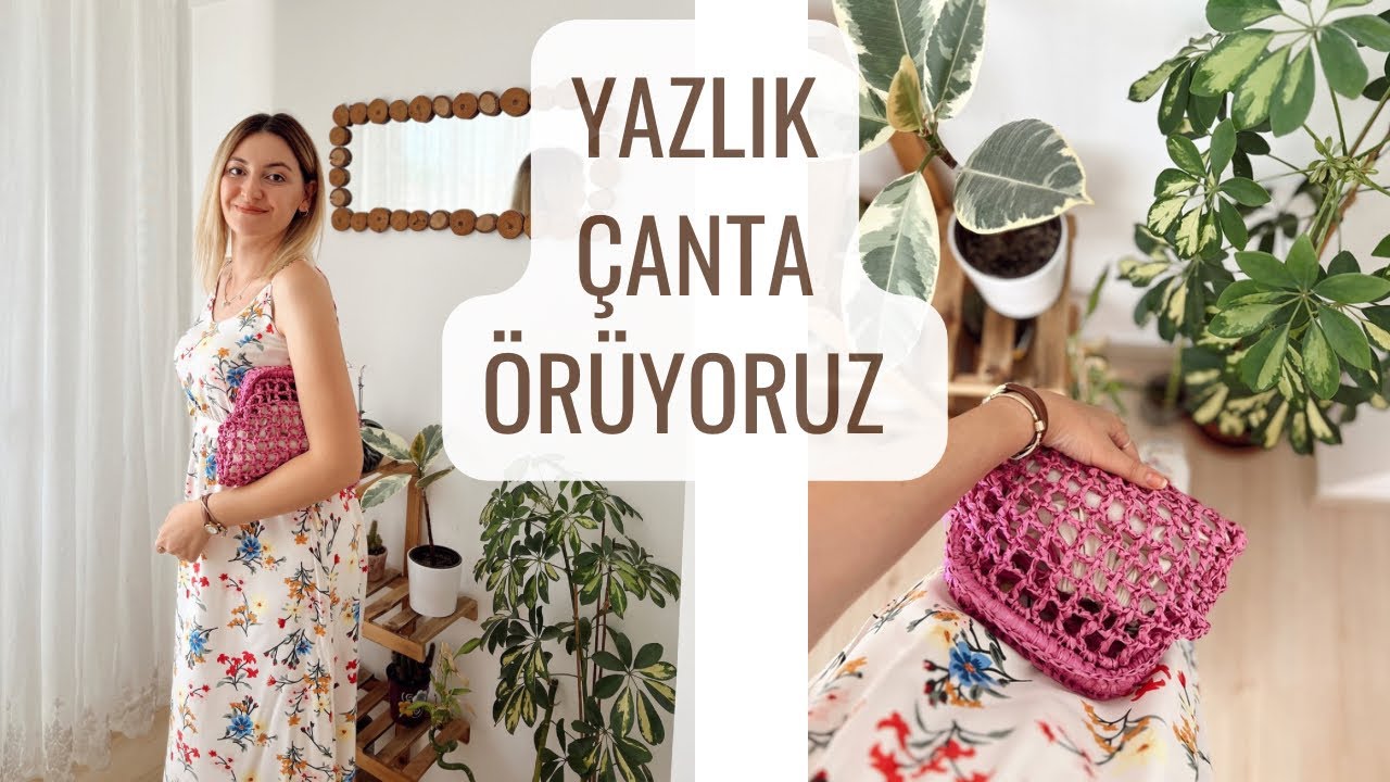 BU ÇANTA ÇOK KOLAY 🙋‍♀️ FİLE BURSLU ÇANTA YAPIMI #crochet