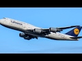 B747 Rc utasszállító modell repülése.