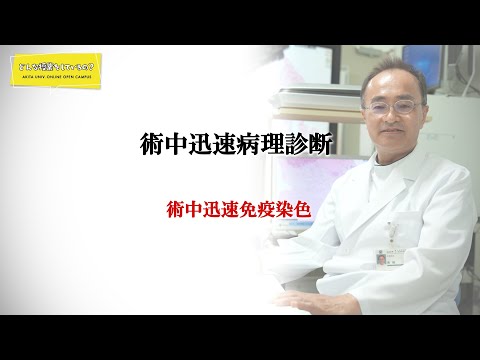 医学部 附属病院病理部 南條 博 先生によるミニミニ講義『術中迅速病理診断』