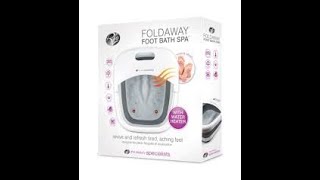 Rio Deluxe Foldaway Foot Bath Spa Massager with 12 Customer Answered Questions