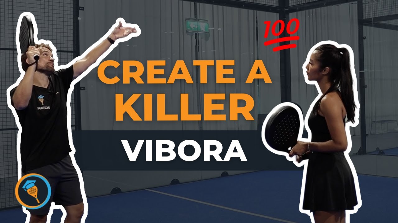 Vibora technique: continental grip and side spin