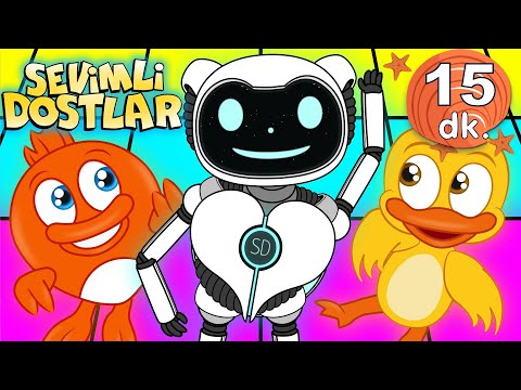 Robot Dansı şarkısı ile 15 dk Sevimli Dostlar Bebek Şarkıları | Adisebaba TV Nursery Rhymes
