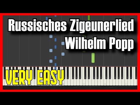 🎹 How to Play Russisches Zigeunerlied - Wilhelm Popp ✔️ | 【2022】Easy Slow Piano Tutorial (Synthesia)