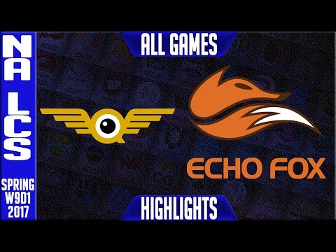 FlyQuest vs Echo Fox All Games - NA LCS W9D1 Spring 2017 - FLY vs FOX All Games