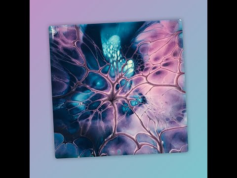 (654) Bloom Technique with Mis-tint Pillow ~ Acrylic Pouring ~ Fluid Art