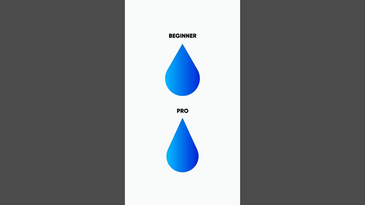 Adobe Illustrator 2025 Tips - How to Draw Water Drop like a PRO #mostafadesign