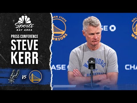 Steve Kerr gives Steph Curry injury update after Warriors' tough loss to Spurs | NBC Sports Bay Area