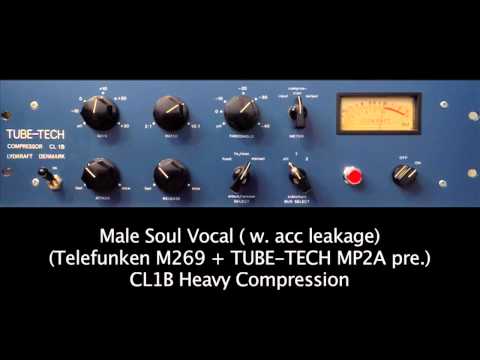 TUBE-TECH CL1B Sound Demo. Male Soul Vocal with Acc Leakage.
