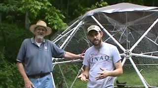A visit to Zip Tie Domes (Geodesic Greenhouses, Chicken tractors and more manufacturer)