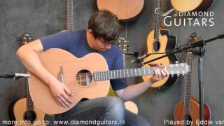 Video thumbnail for Lowden O22 Mahogany-Cedar sound impression by Eddie van der Meer by Diamond Guitars Amsterdam