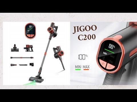 Unboxing & Test of JIGOO C200 Cordless Vacuum Cleaner | Coupon Inside!
