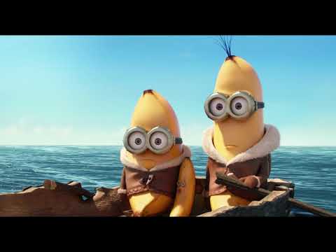 Minions trailer action montage with London chase and Scarlet Overkill in her jetpack
