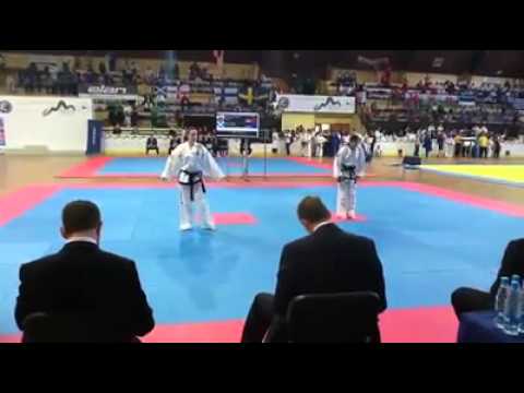 Aimee Muir Scotland Vs Wales 1st Degree Black Belt Patterns 2013 ITF Taekwondo europeans