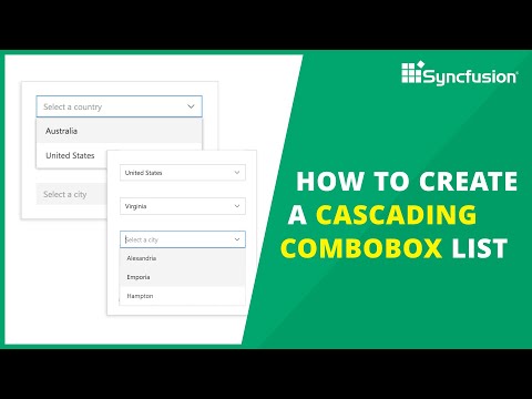 Create a Cascading ComboBox Using Vue ComboBox