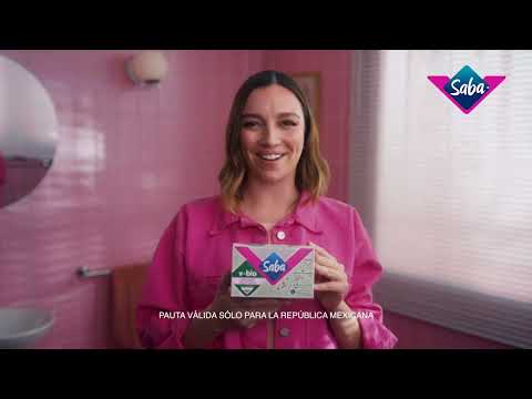 thumbnail video image 2 of Toallas femeninas Saba v-bio nocturna extra larga con alas flujo súper abundante 10 pzas, 2 of 5