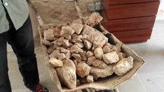 Stones from the Temple Mount. Moriah store. The Jewish Quarter, Jerusalem, Israel