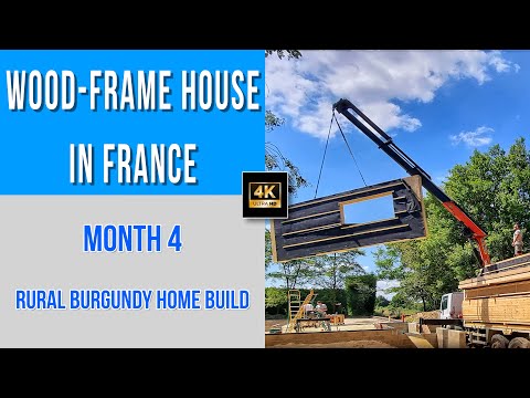 Wood Frame Walls Go Up! | Prefab Timber Construction | Burgundy House Build Month 4