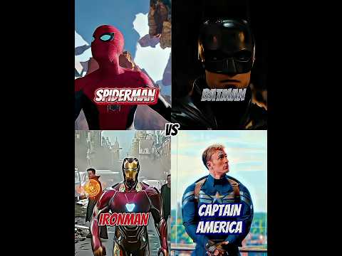 IRONMAN vs BATMAN vs SPIDERMAN vs CAPTAIN AMERICA | #marvel #avengers #shorts #EvilOmYT