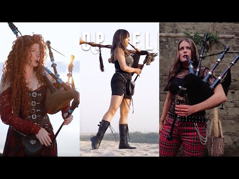 Journey - Don't Stop Believin' Bagpipes Rock ( The Snake Charmer x Goddesses of Bagpipes)