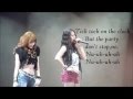 SNSD Jessica, F(x) Krystal- Tik Tok Lyrics 