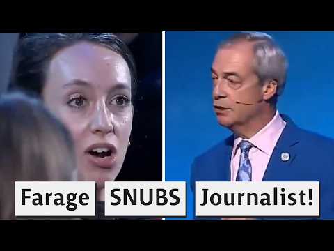 Nigel Farage SNUBS Female Journalist From FT Over Difficult Question!