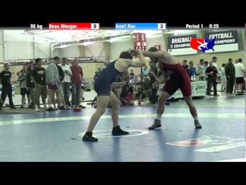 University Nat`ls FS  96 kg: Beau Wenger vs. Josef Rau