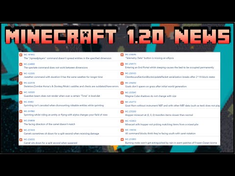 MaxStuff - Minecraft 1.20 News - First Snapshot of 2023 & 29 Bug Fixes!