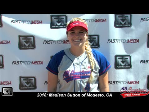 2018 Madison Sutton Power Hitting Pitcher and Third Base Softball Skills Video - AASA Virchis