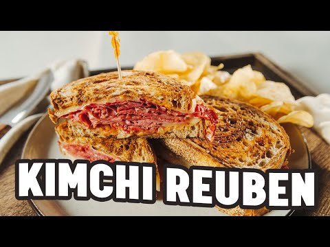 A melty Reuben recipe kicked up with everyone’s favourite Korean condiment
