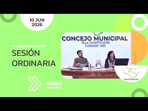 Sesión Ordinaria N15 | 10JUN2026