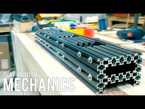 DIY Ceramics 3D Printer (part 3) - Building the Mechanics | CLAY | PROFILES | Linear DRIVE