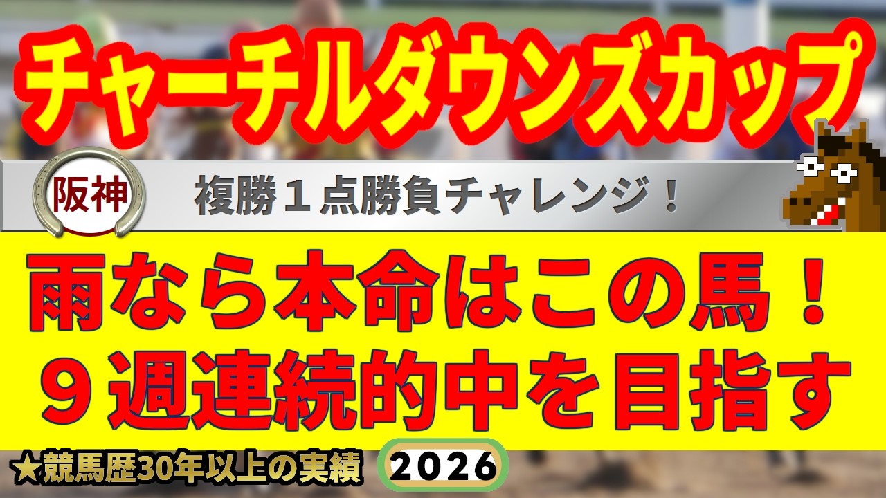 チャーチルダウンズカップ2026競馬予想🔥9連続G1的中男の本命馬は！？