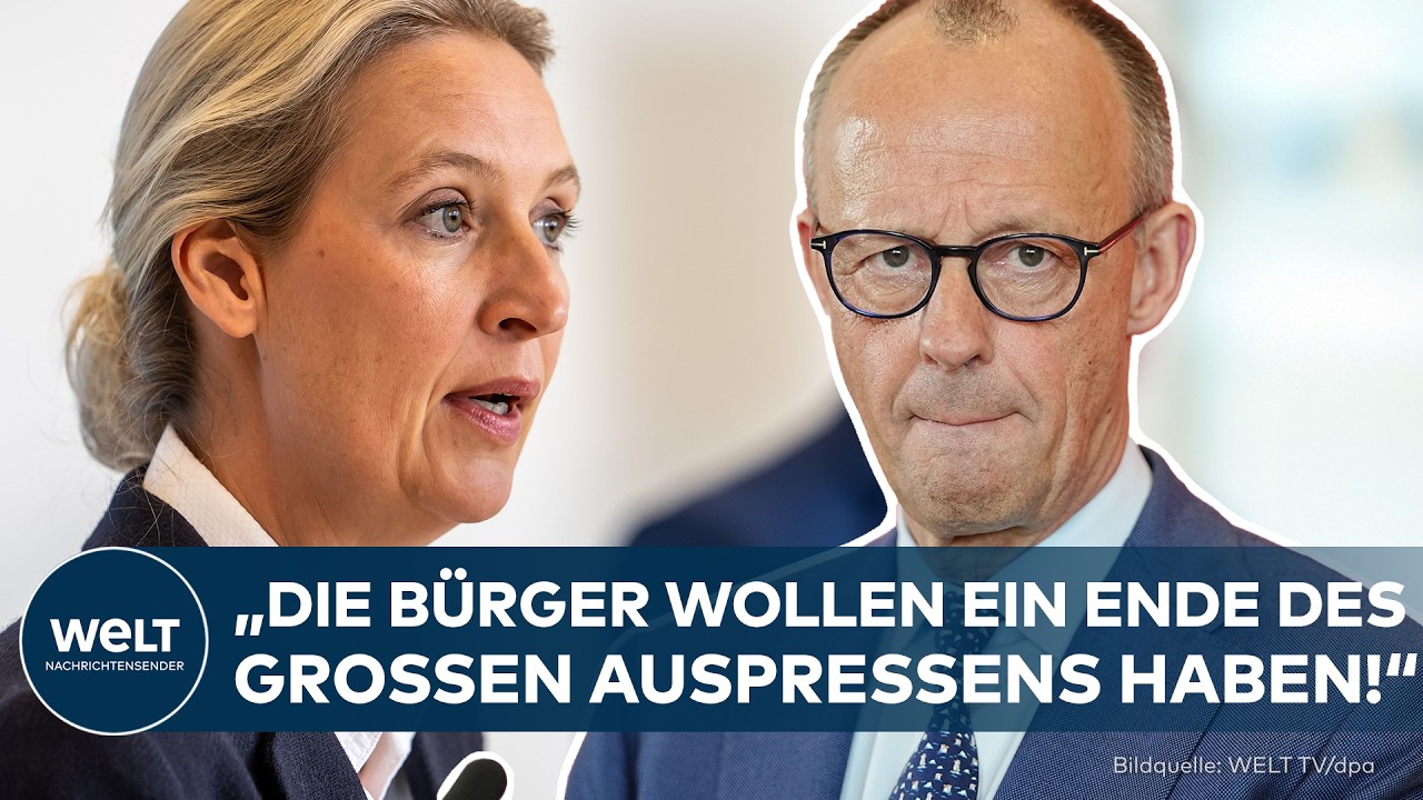 AFD: „85 % unzufrieden – unser Land ist führungslos!“ Weidel bringt Minderheitsregierung ins Spiel!