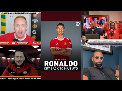 MAN UTD FANS CRAZY REACTION TO CRISTIANO RONALDO SIGNING FOR MANCHESTER UNITED! RONALDO TO MAN UTD