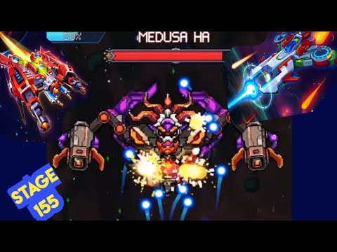 Galaxiga: Stage 155 - vs. "MEDUSA HA Boss" - hard