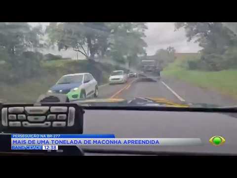 Caminhão com mais de uma tonelada de maconha é flagrado no PR