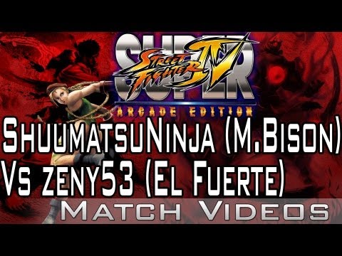 ShuumatsuNinja (M.Bison) Vs zeny53 (El Fuerte) SSF4 AE 2012 Match Video Super Street Fighter 4