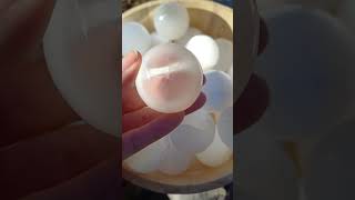 Selenit bílý koule 4 cm