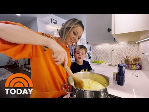 Dylan Dreyer And Her Son Calvin Make Chicken Noodle Soup | TODAY