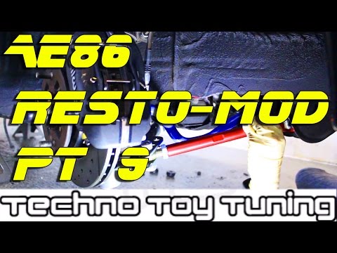 AE86 Control Arms & Tension Rods Install | AE86 Resto-Mod PT 9 | Techno Toy Tuning