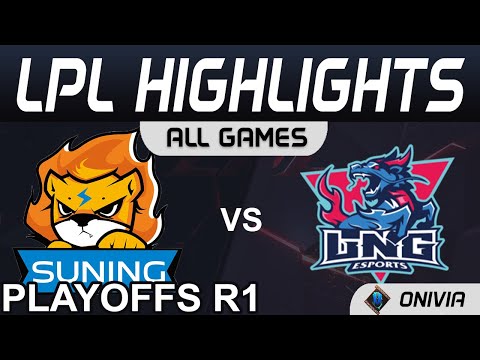 SN vs LNG Highlights ALL GAMES LPL Spring Playoffs R1 2021 Suning vs LNG Esports by Onivia