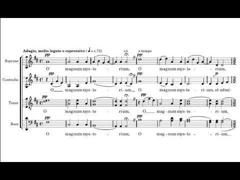 O Magnum Mysterium - Morten Lauridsen [w/score] (Nordic Chamber Choir /CCEurope)