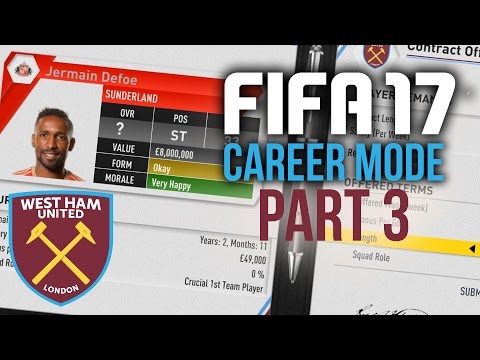 FIFA 17 Career Mode Gameplay Walkthrough Part 3 - TRANSFER WINDOW SPECIAL (West Ham)