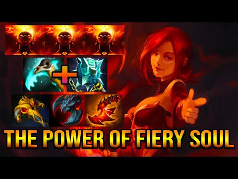 THE REAL POWER OF FIERY SOUL [ Lina ] INCREDIBLE TEAM FIGHT