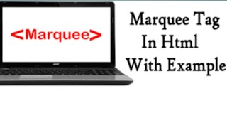 Marquee tag in HTML