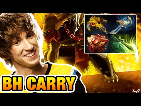 Dendi Bounty Hunter Mid Lane Carry Build WTF - Dota2 7.02