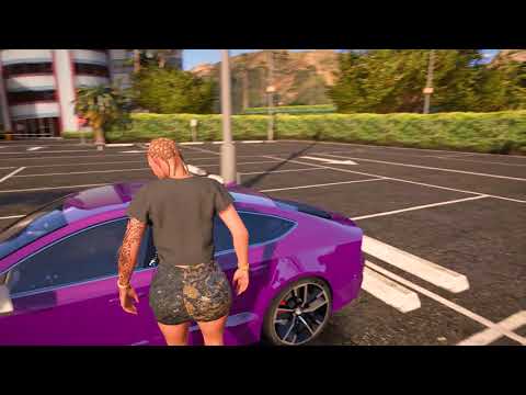 GTA 5 Expanded And Enhanced Graphics Mod With Realistic Lighting Gameplay - Audi RS7